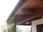 casa futura laika prefabbricata legno particolare del portico
